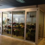 Custom Glass Flower Refridgerator