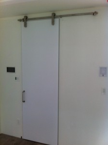 Frosted All Glass Sliding Door