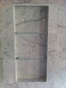 Glass Shelves In Shower